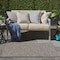 Homeroots 3' X 5' Gray And Light Gray Geometric Indoor Outdoor Area Rug 552720 - alternate 3