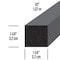 M-D Building Products 1-1/4 in. X 42 in. Gray Air Conditioner Weatherseal for Window Units 02006 - alternate 4