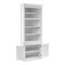 Homeroots White Solid Wood Adjustable Four Tier Bookcase 397126 - alternate 6