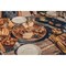 Picnic Time Family Of Brands Los Angeles Rams - Lazy Susan Serving Tray, (Fire Acacia Wood) 827-18-513-333-2 - alternate 2