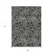 Homeroots 3' X 5' Black And Ivory Abstract Washable Indoor Outdoor Area Rug 599688 - alternate 5