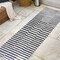 Jonathan Y Sukie Modern Offset Stripe Ivory/Black 2 ft. x 8 ft. Indoor/Outdoor Runner Rug SMB133E-28 - alternate 6