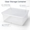 Basicwise Storage Container, 10-1/2 in L x 14 in W x 5-1/2 in H, Clear, Plastic QI003259.3 - alternate 5