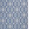 Homeroots 4' X 6' Blue Geometric Machine Braided Distressed Area Rug With UV Protection 555606 - alternate 6