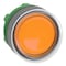 Schneider Electric Push Button Operator, Flush, Momentary Action, Push Release, Illuminated, Orange ZB5AW553 - alternate 1