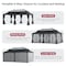 Sunjoy Kingston 20x12 Gazebo, Steel & PC Roof Hardtop Gazebo with Curtain and Netting - Gray Aluminum Posts A1020438A100 - alternate 7