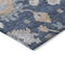 Homeroots 10' X 14' Navy Blue Beige And Gray Floral Washable Indoor Outdoor Area Rug 606169 - alternate 4