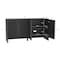 Manhattan Comfort Novara 60in Sideboard in Black (4-Door) SB1671-3 - alternate 6