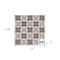 Homeroots 12" X 12" Light Grey and Cream Orchid Peel and Stick Removable Tiles 556440 - alternate 4