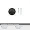 Amerock Ravino 1-1/4 inch (32mm) Diameter Matte Black Cabinet Knob, 10PK 10VMP53012FB - alternate 3