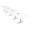 Skutchi Designs 18 Person Conference Table With Power Unit | 18' Hexagon Table | Harmony Series HAR-HEX.IR-48X216-T-W960-ESIL - alternate 1