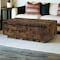 Homeroots 47" Brown and Black Melamine Veneer And Wood Coffee Table With Drawer And Shelf 490586 - alternate 4