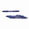 Paper Mate Profile Ballpoint Pen, Retractable, Bold 1.4 mm, Blue Ink, Translucent Blue Barrel, 4PK 1960666/89472 - alternate 5