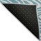 Homeroots 3' X 5' Teal Blue And Ivory Abstract Washable Indoor Outdoor Area Rug 599016 - alternate 5