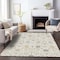 Homeroots 9' X 12' Ivory Beige And Gray Oriental Washable Indoor Outdoor Area Rug 598056 - alternate 5