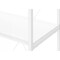 Homeroots 48" White Metal and Wood Four Tier Etagere Bookcase 489799 - alternate 3