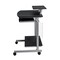 Homeroots 29" Graphite Wood and Stainless Steel Computer Desk 723728 - alternate 2