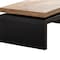 Homeroots 48" Natural and Black Wood Floating Frame Coffee Table 694838 - alternate 3