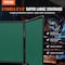 Vevor Welding Screen with Frame 3 Panel 6' x 6' Welding Curtain Screen 12 Wheels XU-2316 - alternate 4