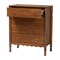Baxton Studio Hoffman Chest with Scalloped Apron and Turned Legs, Walnut Brown 272-14822-ZORO - alternate 5