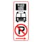 Sign Solutions Usa Parking Sign, 12 in W, Aluminum Sign, White DUS06DWT1230R7-107A - alternate 1