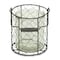 Homeroots 6" Brown and Clear Wire Basket and Glass Jar 488159 - alternate 4