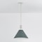 Hudson Valley Lighting Painted No. 2 16 in. Pendant in Polished Nickel/Soft Studio Green by Mark D. Sikes MDS352-PN/SSG - alternate 3