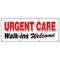 Signmission URGENT CARE WALK-INS WELCOME BANNER SIGN medical healthcare emergency B-96 Urgent Care Walk-Ins Welc - alternate 1