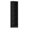 Homeroots 71" Black Five Tier Bookcase with Two doors 546341 - alternate 2