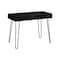 Homeroots 40" Black Wood and Metal Hairpin Computer Desk 489858 - alternate 1