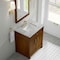 James Martin Vanities Bellshire 30" Single Vanity, Honey Oak w/ 3 CM Victorian Silver Silestone Top 660-V30-HNO-3VSL - alternate 6