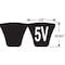 Gates Banded Narrow V-Belt, Super HC PowerBand, 5V1900, 5V, CR, 190 in, 5-7/16 in Top Width 8/5V1900 - alternate 3