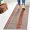 Jonathan Y Raita Modern Distressed Stripe Non-Slip Machine-Washable Ivory/Peach 2 ft. x 8 ft. Runner Rug WSH116A-28 - alternate 2