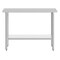 Flash Furniture Reese 30x48 Portable Work Table, Stainless Steel Top Shelf and Adjstbl Glvnzd Steel Undershelf NH-WT-3048-GG - alternate 5
