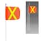 Safetywhips Warning Whip Heavy Duty Whip with Flag, White Whip, Orange Flag, Yellow Reflective X, 144 Length SW12QD2-SXY - alternate 1
