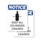 Signmission Keep All Cylinders Chained Sign With Symbol, 5 in W x Rectangle, Vinyl Decal OS-2PACK-NS-D-57-V-13782 - alternate 5