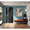 Vdomdoors Steel Door Cynex 6777 Black Stainless Inserts Single Modern Painted-W32xH80-Left Inswing CYNEX6777EXD-BLK-W32 x H80-Left-hand Inswing - alternate 5