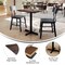 Flash Furniture 30" x 24" Tabletop, Seamless Surface Technology, Dark Brown with 22x22 Black Table Height X-Base ST-REC2430-WBR-T2222-GG - alternate 5