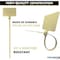 Kable Kontrol Identification & Tamper Proof Cable Zip Ties, 9 in L, Ivory, Nylon Co-polymer, 80 lbs Strength CTWO-9-100-IV - alternate 5