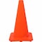 Tatco 18in Traffic Cone, Sturdy, Polyvinyl Chloride (PVC), Orange 25300 - alternate 1