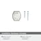 Amerock Carrione 1-5/8 inch 41mm Length Marble White/Black Bronze Cabinet Knob BP36638MWBBR - alternate 2