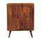 Homeroots 38in Chestnut Solid Wood Accent Cabinet With Two Doors And Two Drawers 654270 - alternate 4
