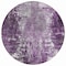 Homeroots 8' Eggplant Purple And Lavender Round Abstract Washable Indoor Outdoor Area Rug 582916 - alternate 6