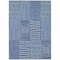 Homeroots 3' X 5' Navy Blue And Ivory Geometric Washable Indoor Outdoor Area Rug 596950 - alternate 6