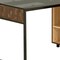 Homeroots 56" Oak Wood and Stainless Steel L Shape Computer Desk 723736 - alternate 5