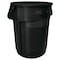 Rubbermaid Commercial BRUTE 44 gal Round Heavy Duty Plastic Can, Black, None, Plastic, Not Applicable FG264360BLA - alternate 1