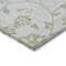 Homeroots 5' X 8' Silver Gray And Gold Floral Washable Indoor Outdoor Area Rug 589501 - alternate 4