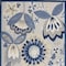 Homeroots 6' X 9' Blue And Gray Floral Indoor Outdoor Area Rug 546836 - alternate 3