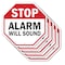 Signmission Stop Alarm Will Sound, 10 inch X 10 inch, Aluminum Metal Signs, 5PK OC-A-5Pack-10-189 - alternate 1
