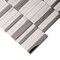 Apollo Tile Brown White 11.8 in x 11.8 in Glass, Stone Polished Floor and Wall Mosaic Tile 4.83 sqft/case, 5PK APLHTC88536-MA - alternate 3